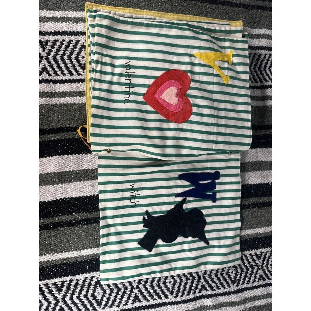 Vintage Gender Neutral‎ Handmade Fabric Quilted Sewn ABC Book for Toddler Child